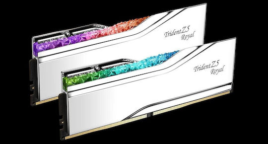 G.Skill Trident Z5 Royal DDR5 64GB RAM με 2x32GB Modules και Ταχύτητα 6000 για Desktop