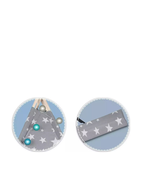 Nukido Indian Play Tent Gray for 3 Years and Up