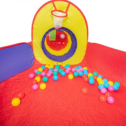 Cort pentru Copii Tunel Pop Up Multicolor pentru 3+ ani