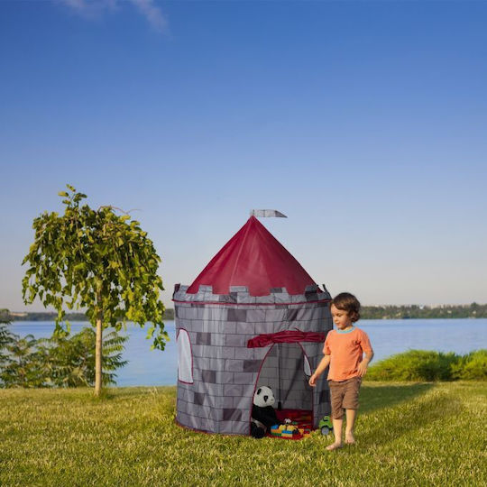 Relaxdays Cort pentru Copii Castelul Pop Up Castelul Cavalerului Gri