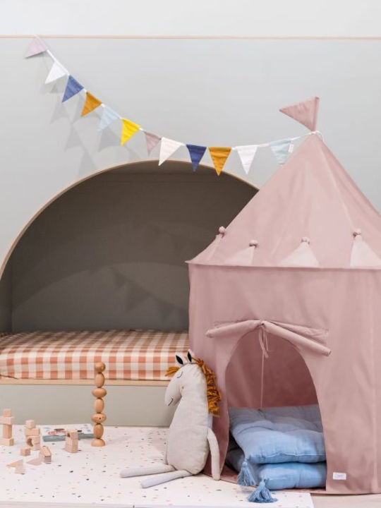 3 Sprouts Kids Castle Play Tent Castle for 3+ years Beige