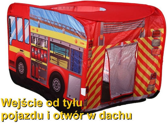 Cort pentru Copii Vehicul Pop Up Pompieri Roșu