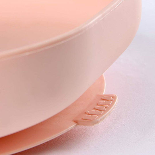 Beaba Baby Food Plate made of Silicone Pink