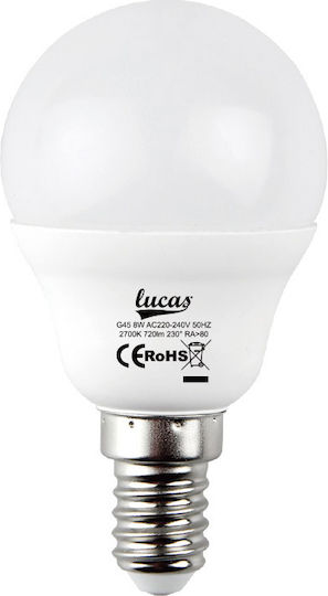 Lucas Bec LED 7W 104mm pentru Soclu E27 și Formă R63 Alb natural 730lm