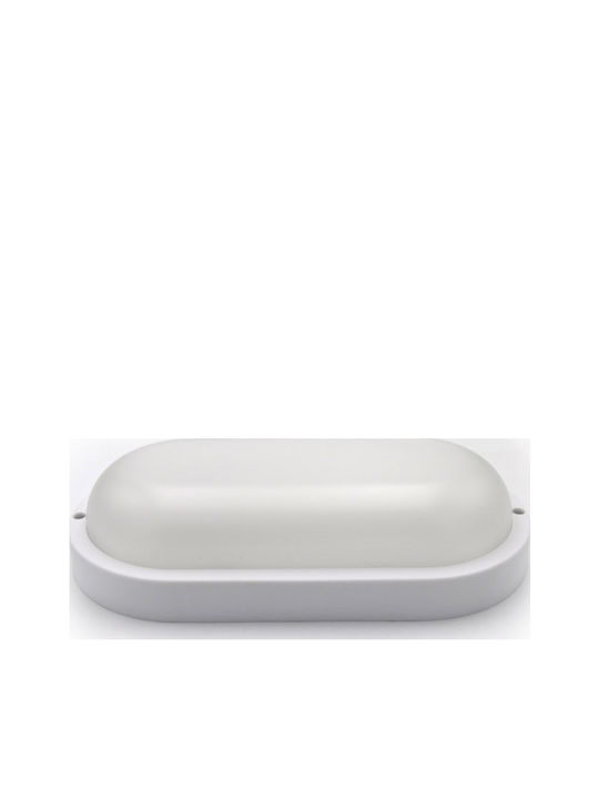 Adeleq Επιτοίχια Χελώνα Εξωτερική LED IP54 18W με Φυσικό Λευκό Φως 26x13.5εκ.