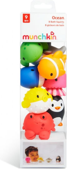 Munchkin Squirtin' Ocean Friends Water Faces for 9++ Months 8pcs