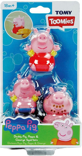 Tomy Toomies Peppa Pig Squirters Water Faces for 18++ Months (Various Designs/Assortment of Designs) 3pcs