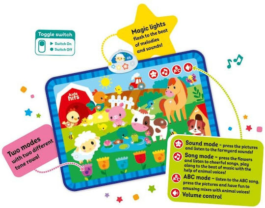 Kids Hits Farm with Sounds Play Mat for 8+ Months