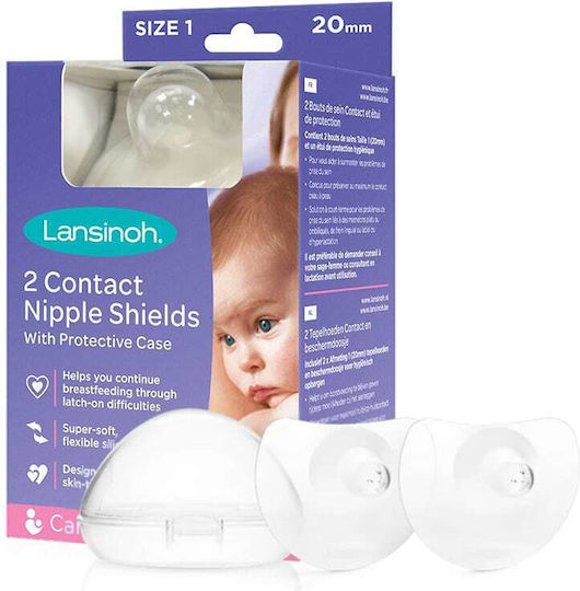 Lansinoh Medium Washable Nipple Shields 2 Pieces