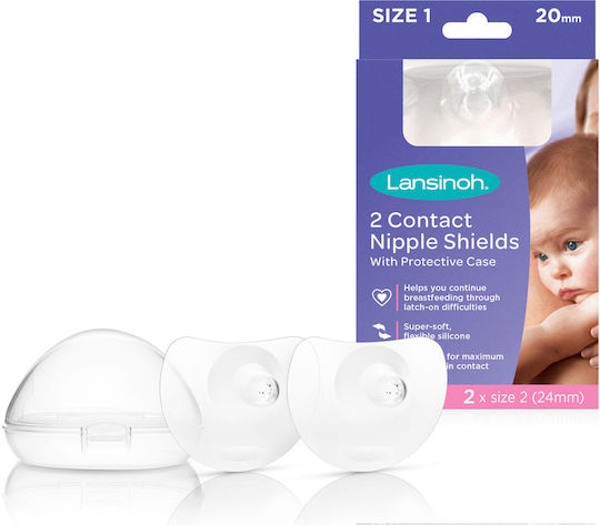 Lansinoh Medium Washable Nipple Shields 2 Pieces