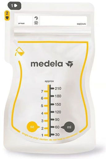 Medela Σακουλάκια Αποθήκευσης Μητρικού Γάλακτος 210ml 50τμχ