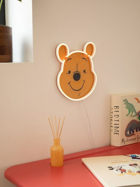 Yellowpop Illuminated Decorative Disney Winnie Face Wall Light #ypdi-win-fac