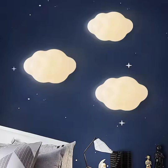 Led7 Παιδικό Φωτιστικό Τοίχου Led Σύννεφο