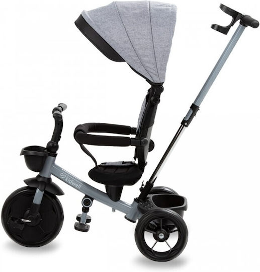 Kidwell Axel Titanium Kids Tricycles with Parental Handle for 1.5+ Years Gray