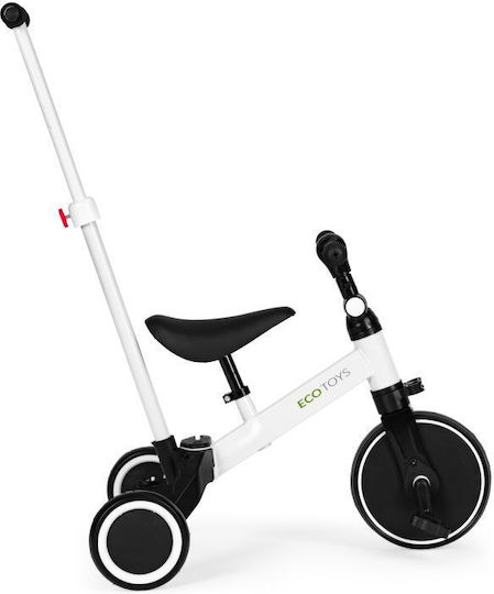 Ecotoys Push Cu Mâner Pentru Părinți Pentru 3-5 Ani Negru-Alb