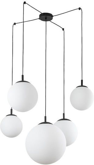 TK Lighting Hängelampe Gray für 5 Lampen E27 400x400cm.