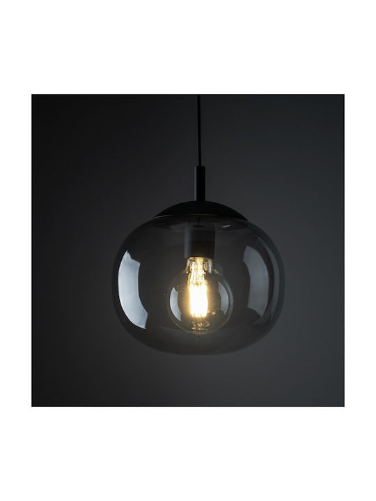 TK Lighting Висящо Осветително Тяло Черен с Цокъл E27 25x25см.