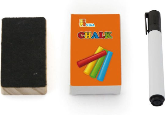 Viga Toys Πίνακας Μαγνητικός / Μαρκαδόρου Διπλής Όψης Επιδαπέδιος 56110εκ.