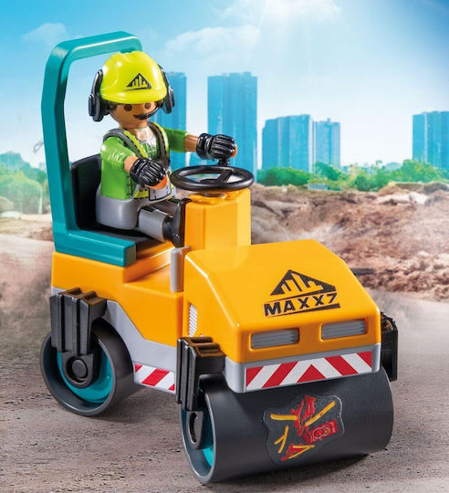 Playmobil Екшън герои Булдозер & Работници за 4-10 години