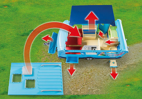 Playmobil Family Fun Pickup with Caravan για 4 ετών