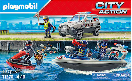 Playmobil City Action Police Poscig on the Water for 4-10 years old