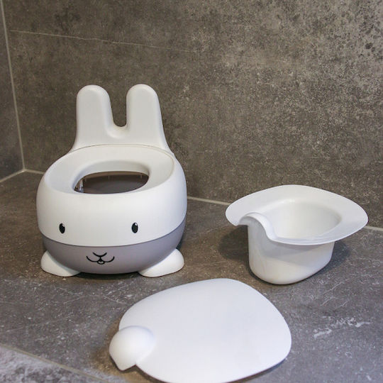 Bo Jungle Γιο Γιο Λεκάνη Bunny με Καπάκι Γκρι έως 25kg