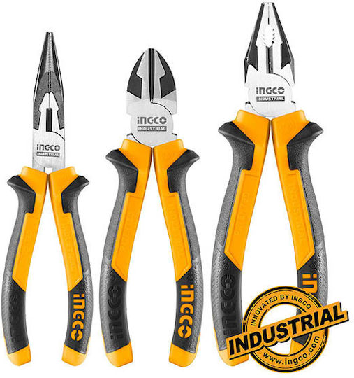 Ingco Pliers set Electrician Length 200mm 3pcs