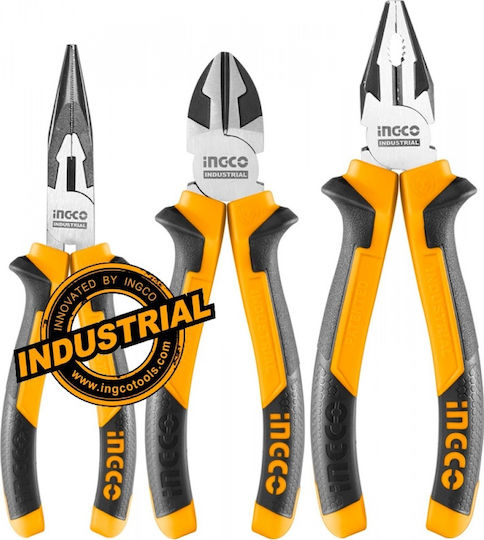Ingco Pliers set Electrician Length 200mm 3pcs