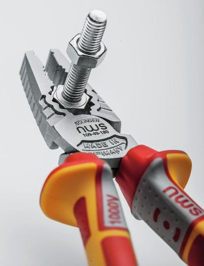 NWS Plier Straight Electrician Length 205mm