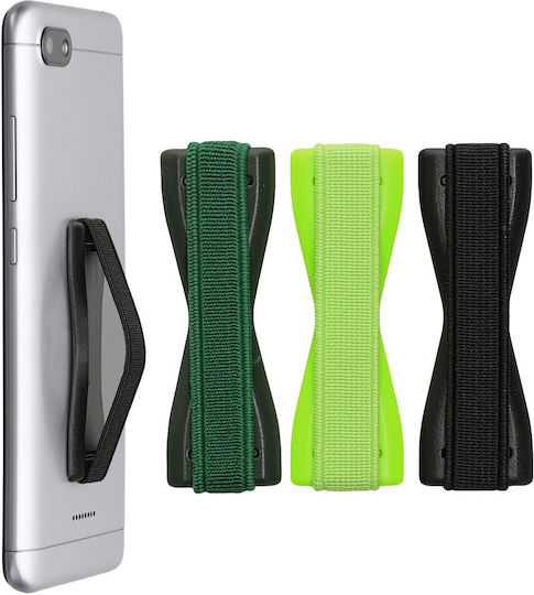 Set 3 Universal Phone Holders Kwmobile Black Green Plastic 43997.14