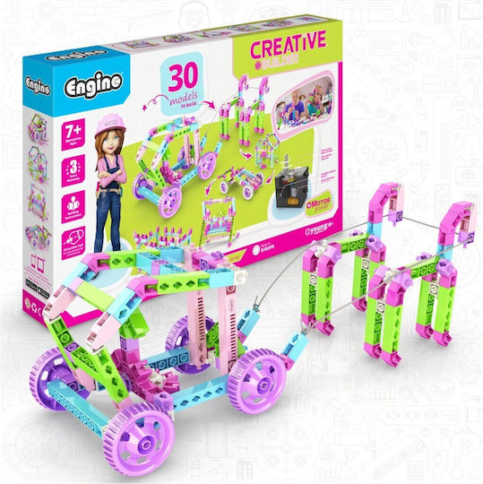 Engino Plastic Construction Toy Creative Builder 30 Models Designer Motorized Set for Children 7+ years+ Years