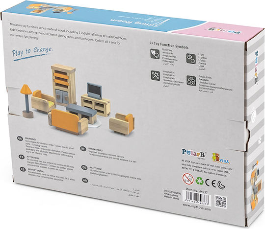 Viga Toys Holzpuppenhaus