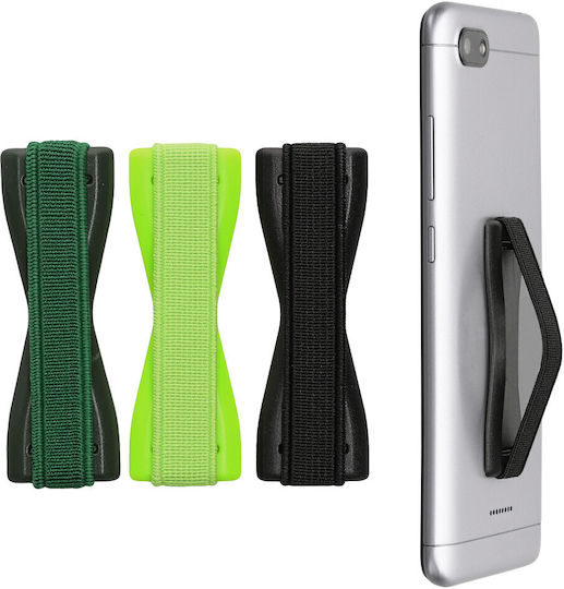 Set 3 Universal Phone Holders Kwmobile Black Green Plastic 43997.14