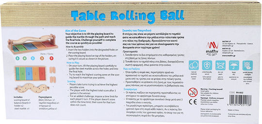 Mathv Table Rolling Ball Λαβύρινθος για 6+ Ετών
