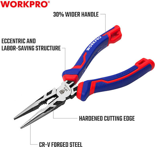 WorkPro Μυτοτσίμπιδο Μήκους 160mm
