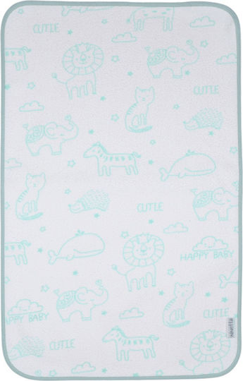 Ninetta Bebe Wasserdichtes Baby-Soßtuch Türkis 45x65cm