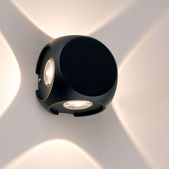 Nowodvorski Wall-Mounted Outdoor Spot Light LED IP54 2W with Warm White Light 6.5x6.5εκ.