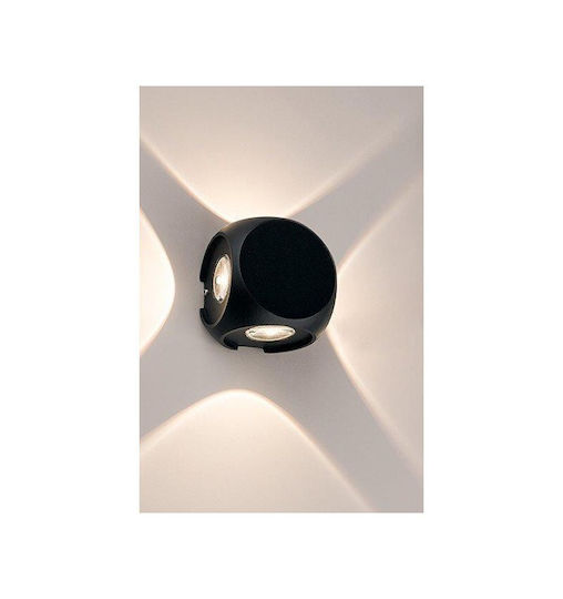 Nowodvorski Wall-Mounted Outdoor Spot Light LED IP54 2W with Warm White Light 6.5x6.5εκ.