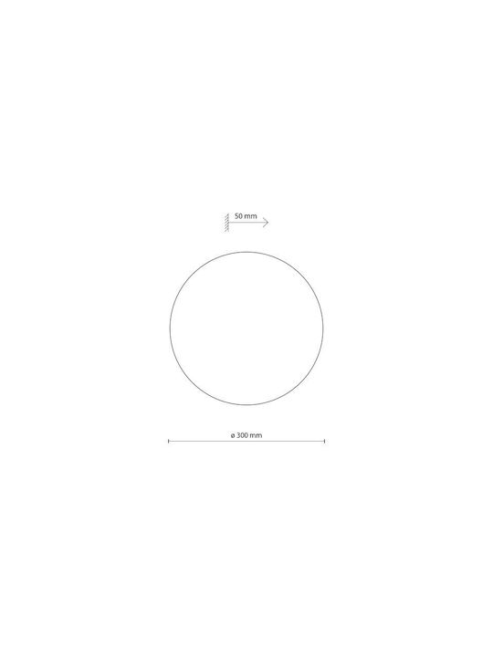 TK Lighting Luna Φωτιστικό Τοίχου με Ντουί G9 Μπεζ 20εκ.