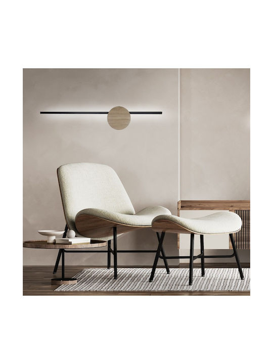 TK Lighting Lamp Wall LED Brown 17x17x45cm