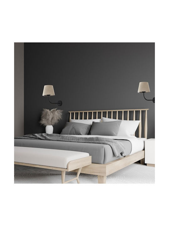 TK Lighting Chicago Lamp Wall Beige 30x28cm