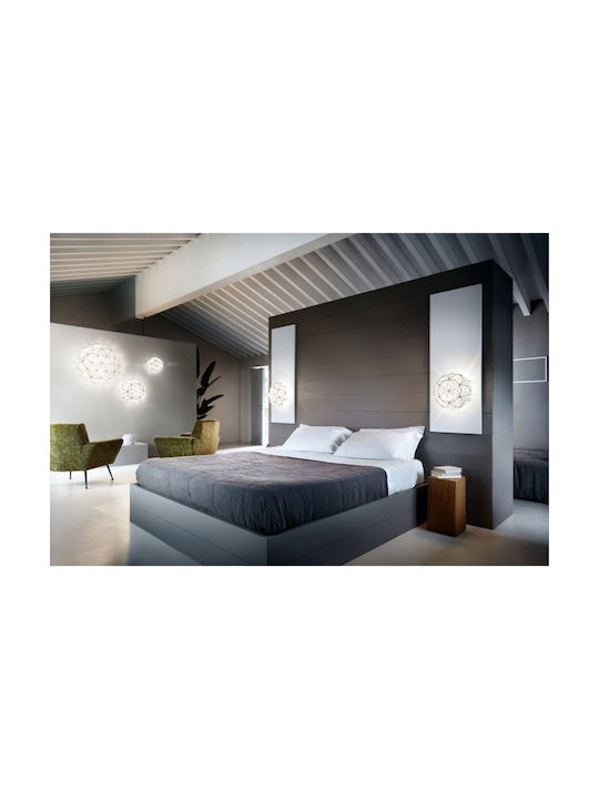 Slamp La Vie Mini Модерен Осветително тяло За стена с фасунга E14 Бял 36x34x15см.