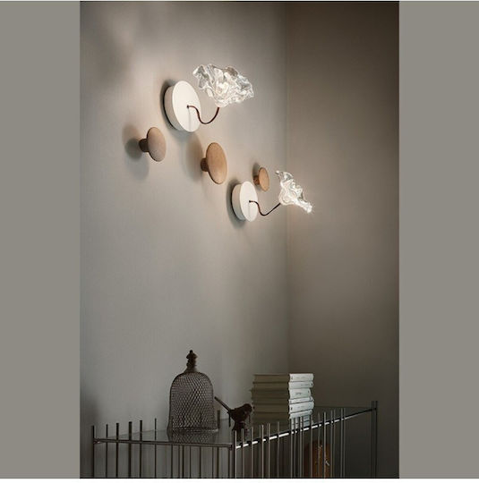 Slamp Lafleur Leuchte Wand Weiß 18x18x16cm