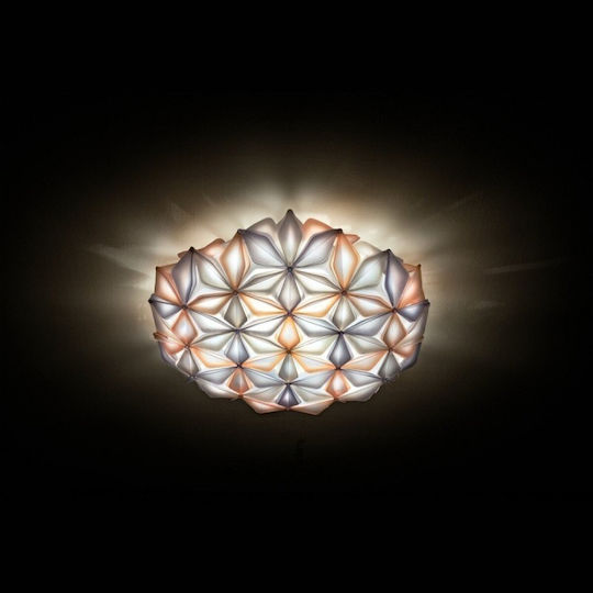 Slamp La Vie Large Модерен Осветително тяло За стена с фасунга E27 Сребрист 74x74x21см.