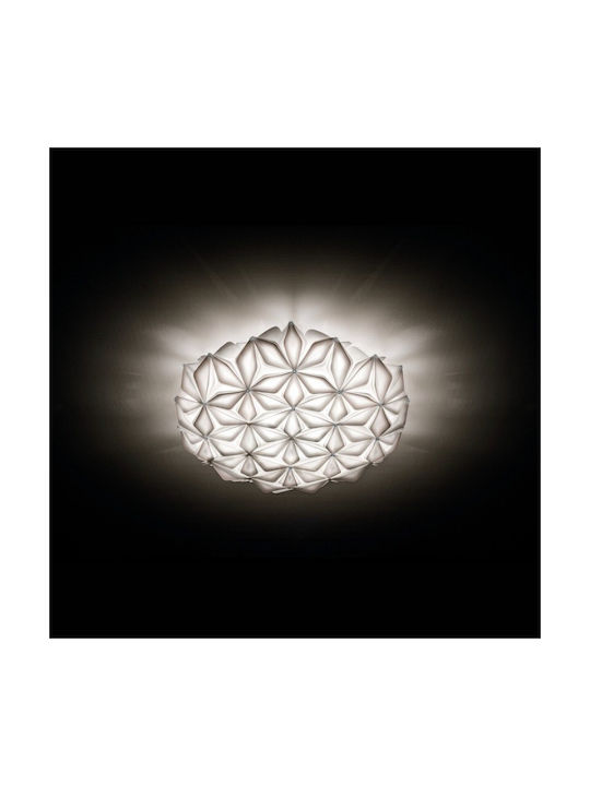 Slamp La Vie Large Modern Lamp Wall with Socket E27 Silver 74x74x21cm