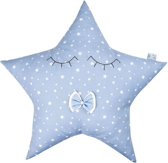 Bunny Bebe Handmade Crib Decorative Pillow Little star Light Blue 36x20cm