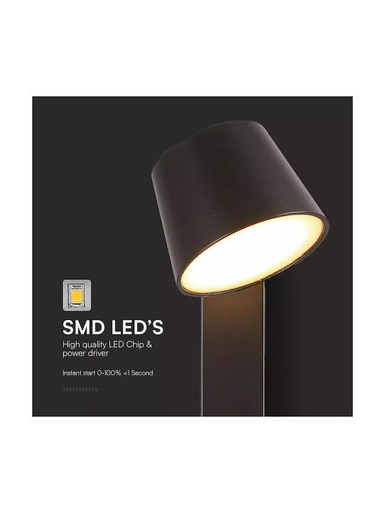 V-TAC Modern Leuchte Wand mit USB-Anschluss Schwarz
