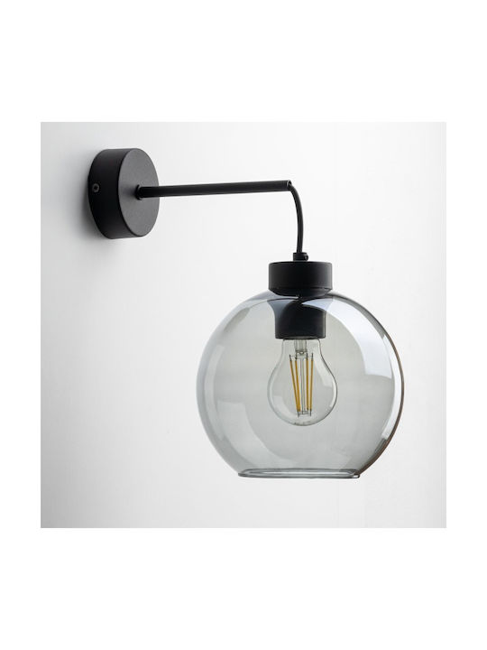 TK Lighting Cubus Φωτιστικό Τοίχου με Ντουί E27 Μαύρο 18x28εκ.