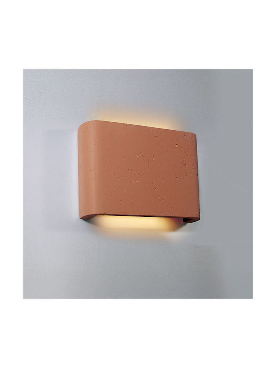 Viokef Adalin Επιτοίχιο Εξωτερικό Φαναράκι LED IP65 7W με Θερμό Λευκό Φως Διπλής Δέσμης 22.5x4.4x16εκ.