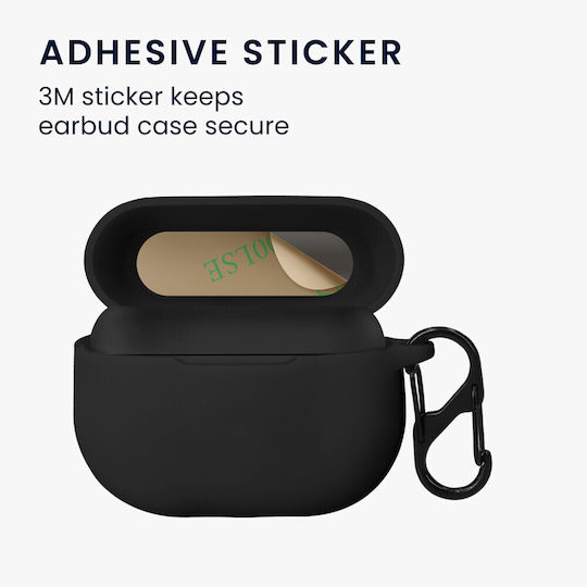 Husă pentru Căști Kwmobile Jabra Elite 8 Active Neagră din Silicon Kwm0000251i001c
